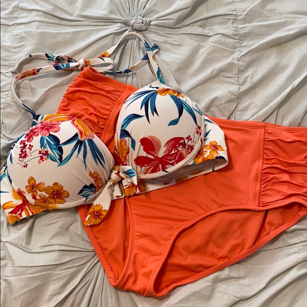 Push-Up Floral 2-Piece Swimsuit